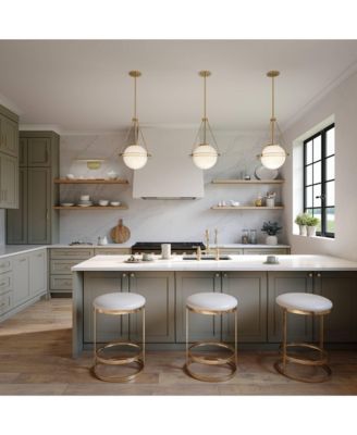 Saturna Globe Pendant Ceiling Light with Modern Fixture for Dining Room Over Table or Kitchen Island