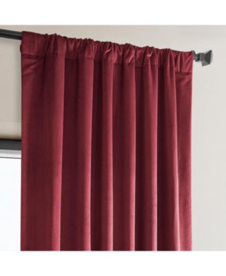 Heritage Plush Velvet Room Darkening Curtain