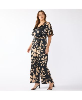 Plus Size Noosa Satin Jumpsuit
