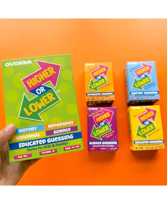 Board Game for Kids - Family Card Game for Kids and Adults -  Higher or Lower | Guess Fun Questions | Easy to Learn | 2 + Players