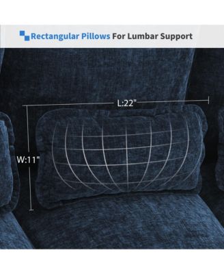 109.8x55.9" Modern U-shaped Sectional Sofa with Waist Pillows,6-seat Upholstered Symmetrical Sofa Furniture,Sleeper Sofa Couch with Chaise Lounge for Living Room,Apartment