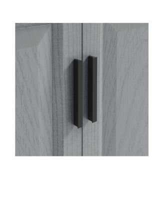 30" Bathroom Vanity with Marbel Undermount Sink and Glass Shelves Storage Cabinet