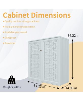 Resin Storage Cabinet (Includes Metal Shelf)