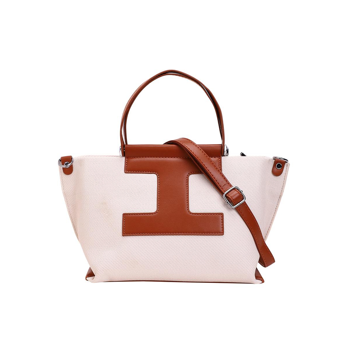Women's The Riviera-Daze Hand Bag - Russet Brown & Cream White - White