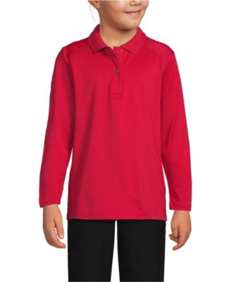 Girls Long Sleeve Feminine Fit Rapid Dry Polo Shirt