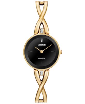 Citizen Women's Eco-Drive Gold-Tone Stainless Steel Bangle