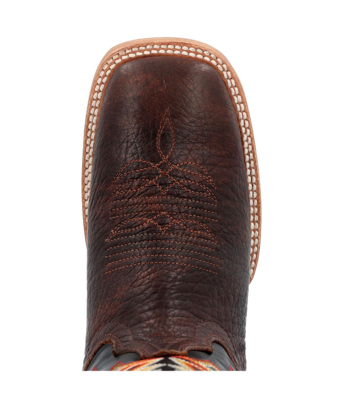 Мужские ботинки Durango Prca Collection Shrunken Bullhide Western Boot, цвет: Каштановый / Чёрный — фото 6