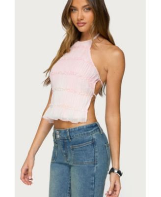 Women's Amit Tiered Chiffon Halter Top