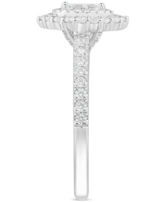 Diamond Marquise Double Halo Engagement Ring (5/8 ct. t.w.) in 14k White Gold 