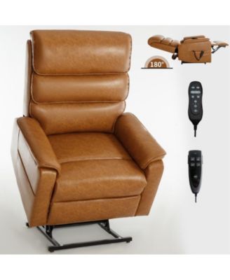 CASAINC Dual Motor Infinite Position Up to 350 LBS Power Lift Recliner Chair with Power-Remote, Heat Massage and Heavy Duty Motion Mechanism