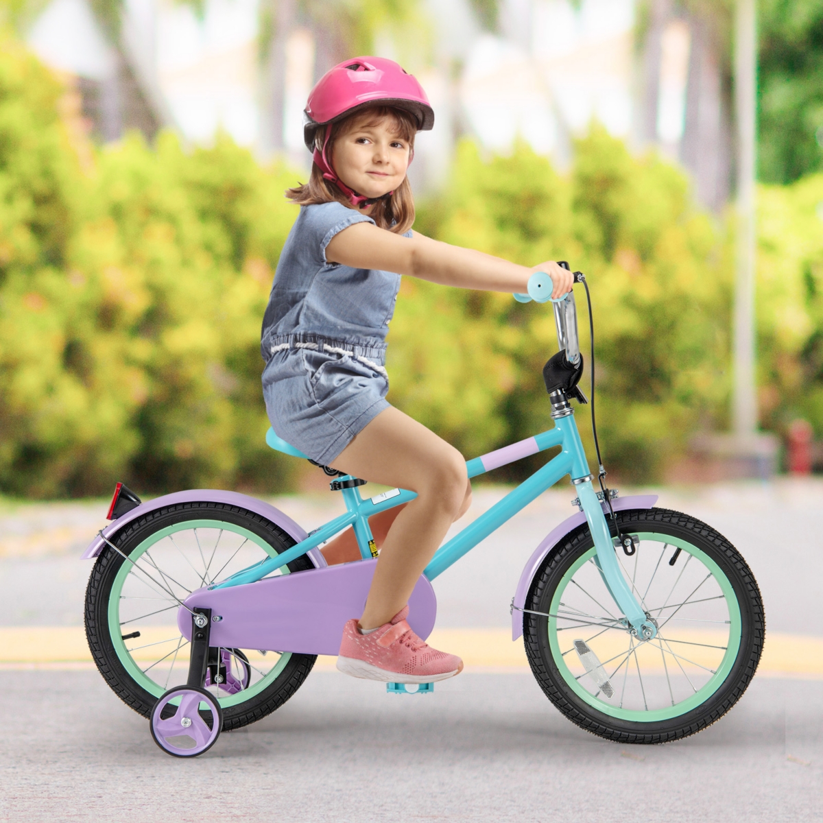 Adjustable Handlebar Saddle Kids Bike Lightweight Easy to Ride