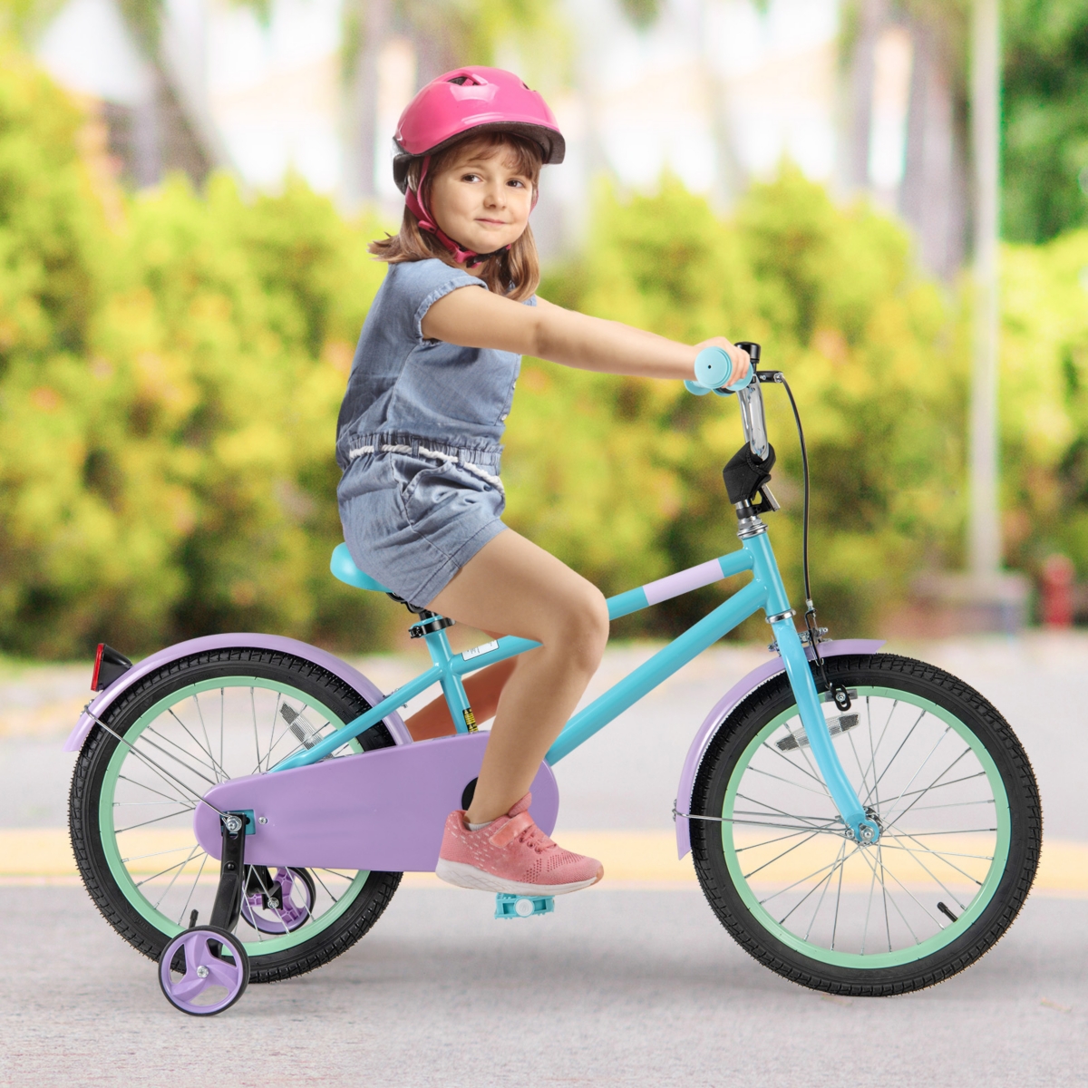 Adjustable Handlebar Saddle Kids Bike Lightweight Easy to Ride
