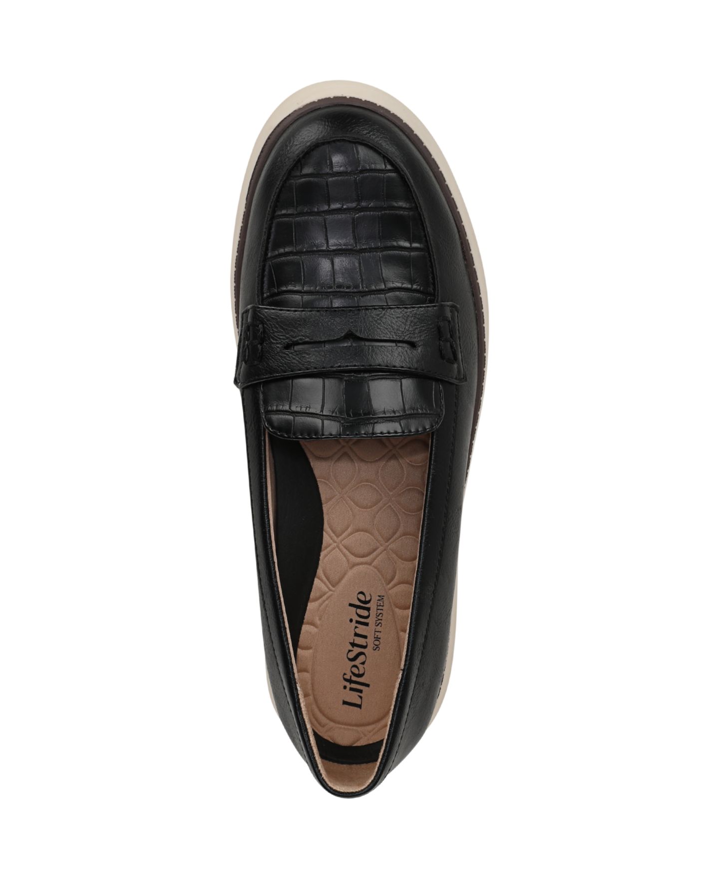 Женские туфли LifeStride Chelsea Round Toe Platform Penny, цвет: Чёрная искусственная кожа — фото 4