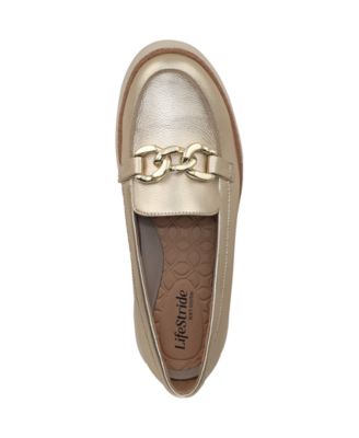 Women's Chelsea-Bit Round Toe Platform Loafers