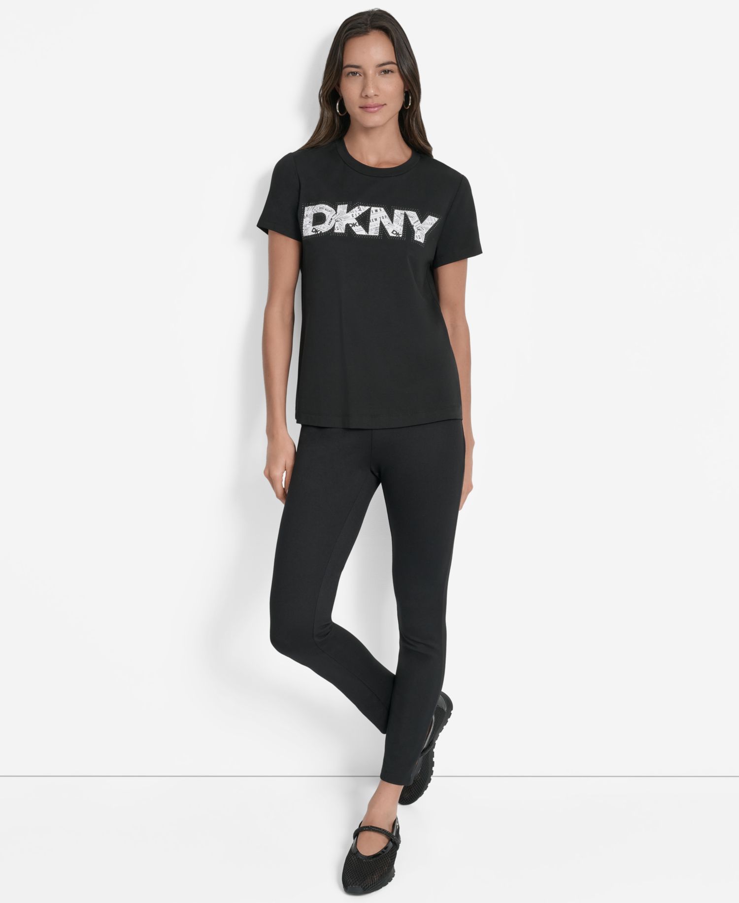 Women's Newspaper Logo Crewneck T-Shirt