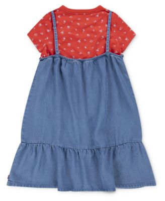 Big Girls Layerable Dress with T-Shirt