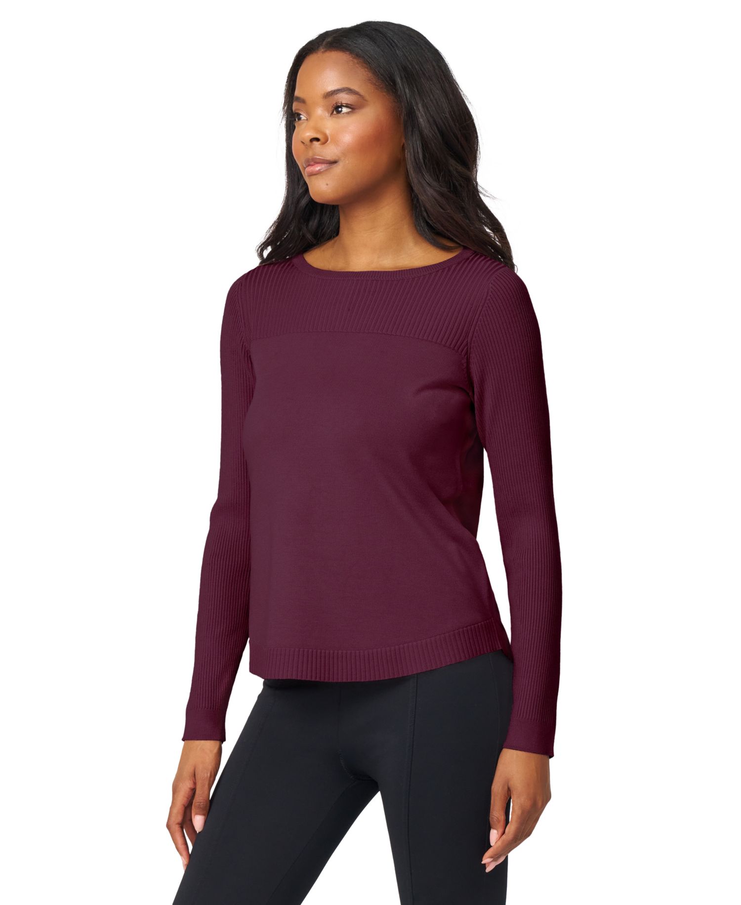 Women's Boat Neck Long-Sleeve Sweater