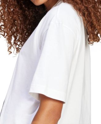 Women's Cotton Logo Boxy Short-Sleeve T-Shirt 