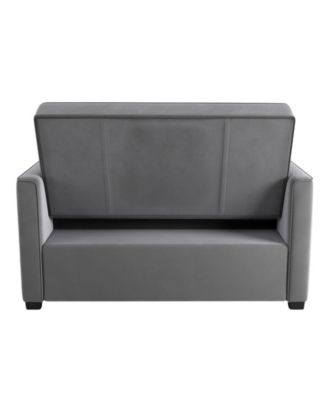 51" Velvet Riverside Convertible Loveseat Bed, Created for Macy's