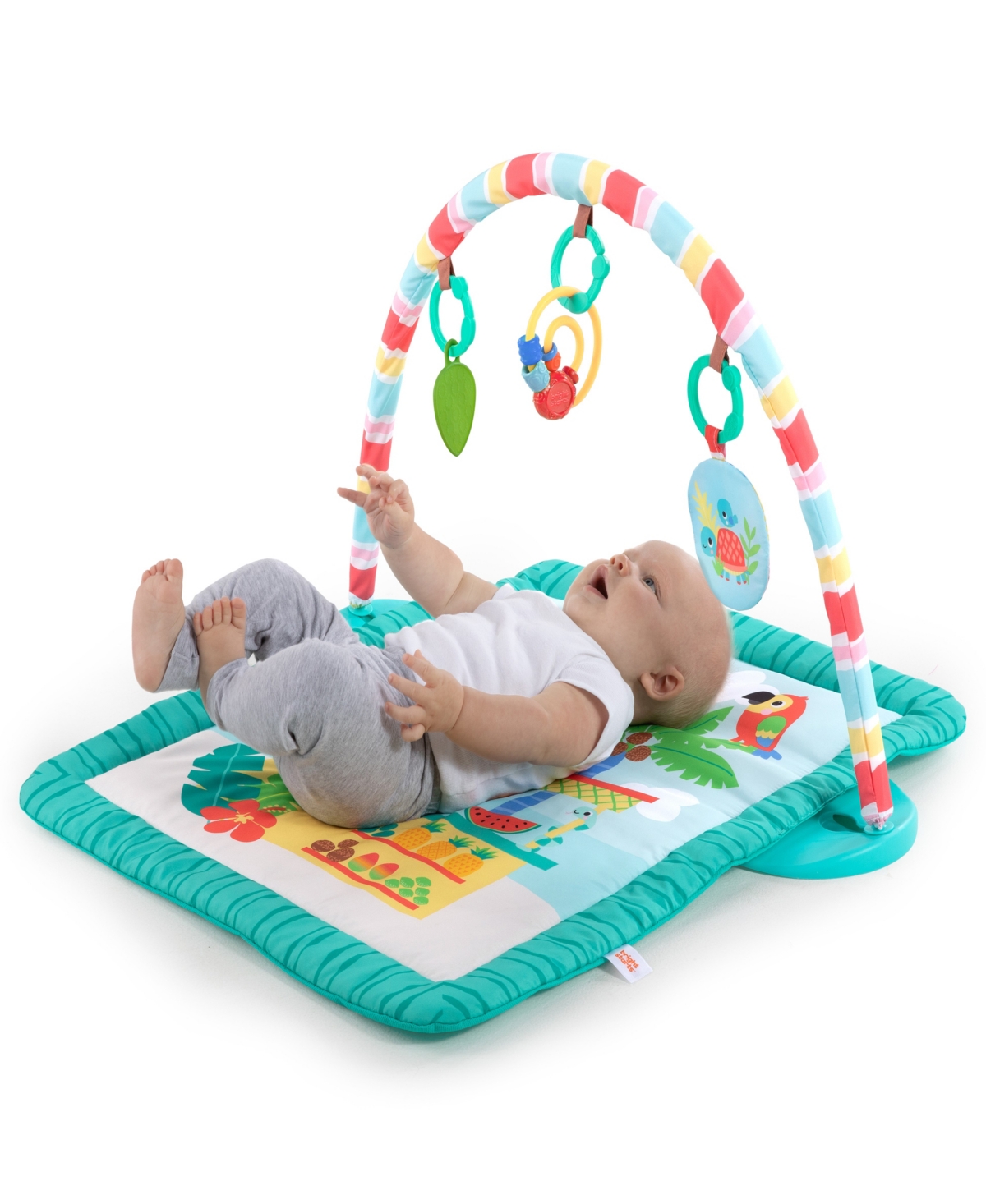 Bright Starts Infant Activity Gym And Tummy Time Play Mat With Toys