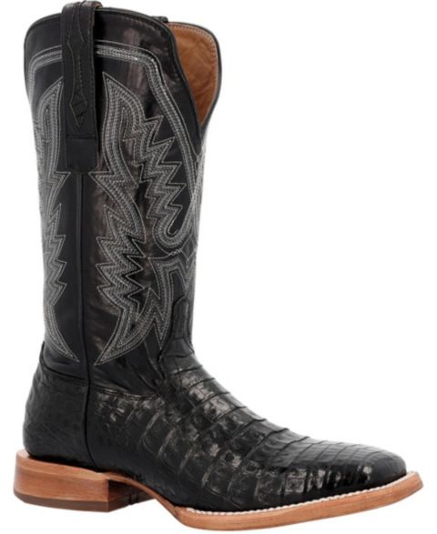 Мужские ботинки Durango Prca Collection Caiman Belly Western Boot, цвет: Чёрный