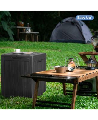 28 Gallon Waterproof Outdoor Resin Storage Patio Boxes