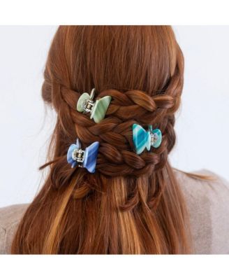 Mini Claw Clip Set - Neon Stripes