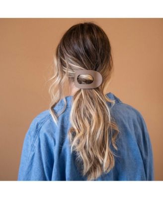 Large Oval Clip Set of 2 - Brown + Camel