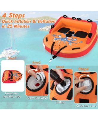 2 Person Water Sport Inflatable Towable Tubes for Boating
