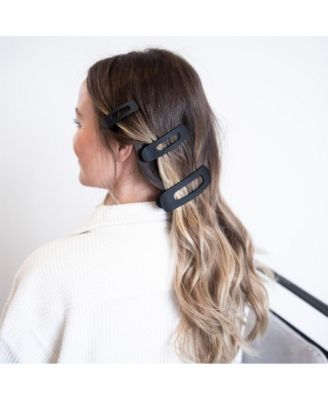 Mixed Size Flat Lay Clip Set - Black