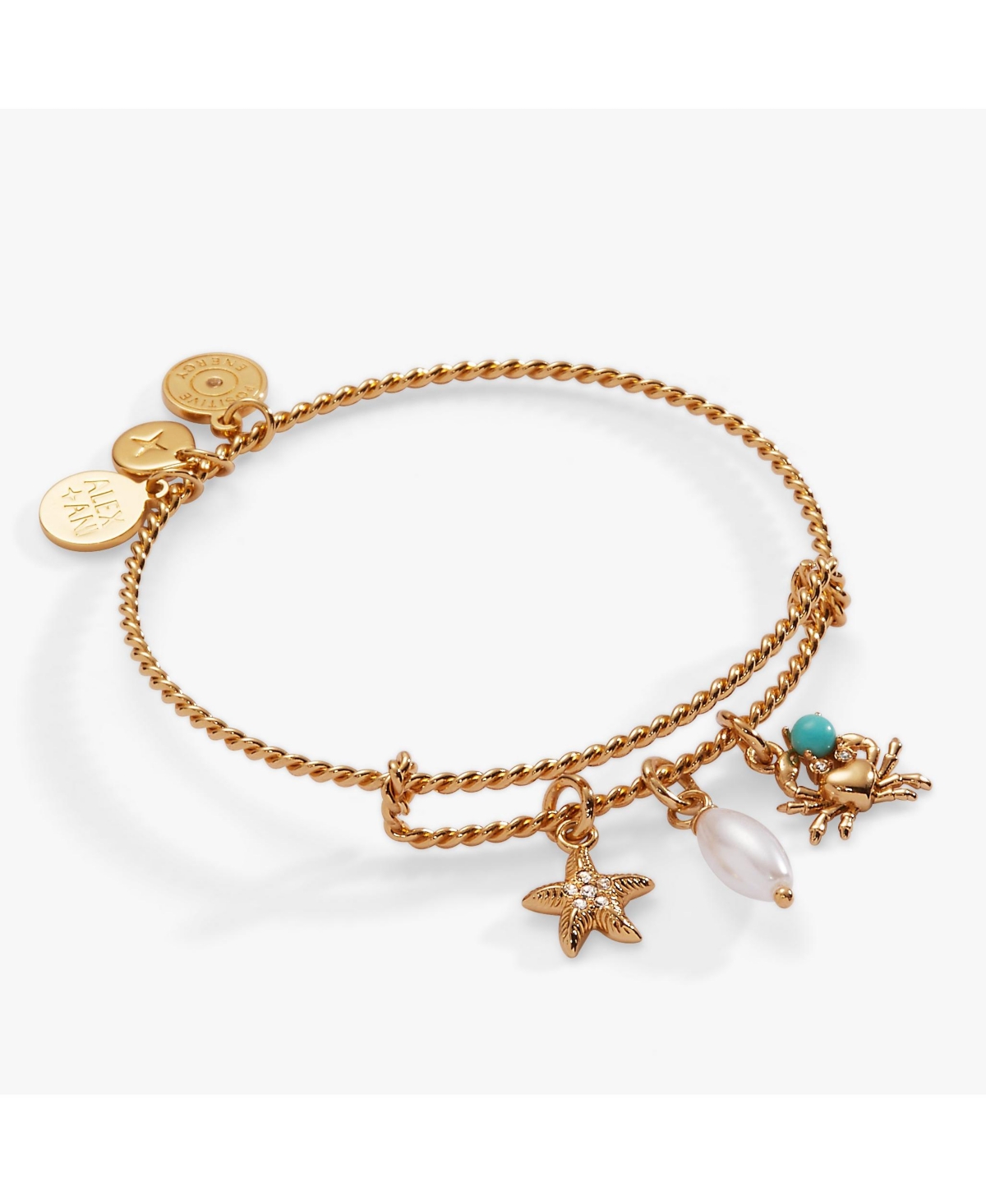 Seaside Charm Bangle Bracelet - Gold
