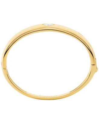 Oval Stone Bangle Bracelet