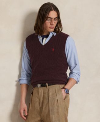 Polo Ralph Lauren - Men's Cable-Knit Wool-Cashmere Sweater Vest
