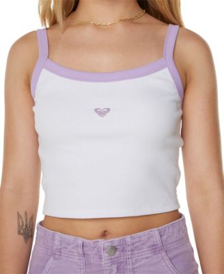 Juniors' Sand Bar Sleeveless Crop Top