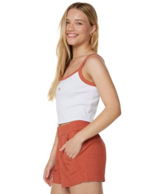 Juniors' Sand Bar Sleeveless Crop Top