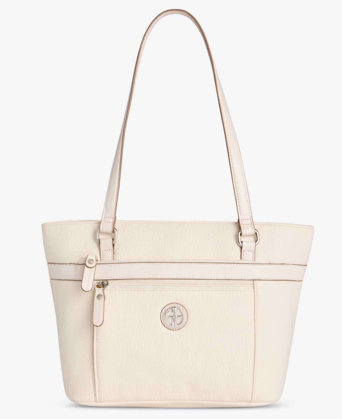 Pebble Tote, Exclusively at Macy's - Black/Black/Silver