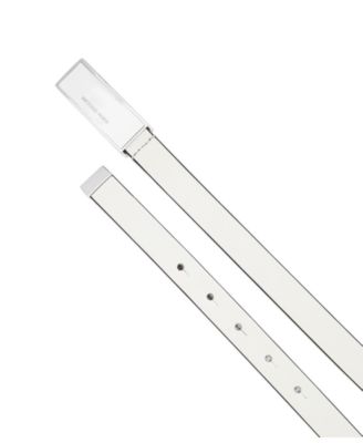 Micheal Kors Women's Plaque Leather Belt