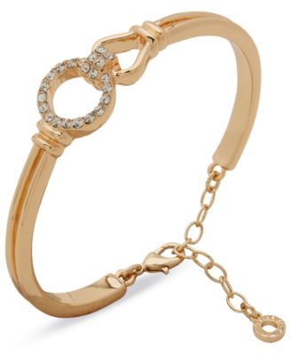 Anne Klein - Gold-Tone Crystal Knot Cuff Bracelet