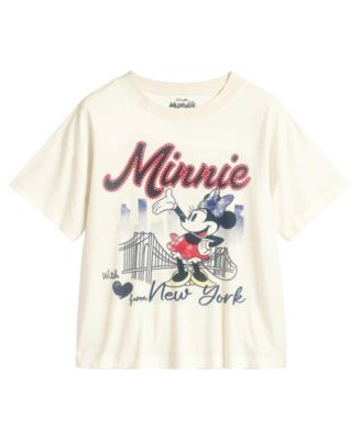 Toddler and Little Girls 2-Piece Minnie I Love New York T-Shirt and Denim Pants Set