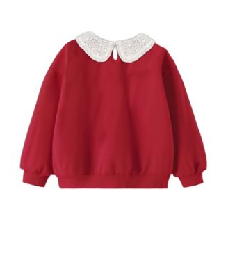 Toddler and Little Girls 2-Piece Top and Denim Skirt Set