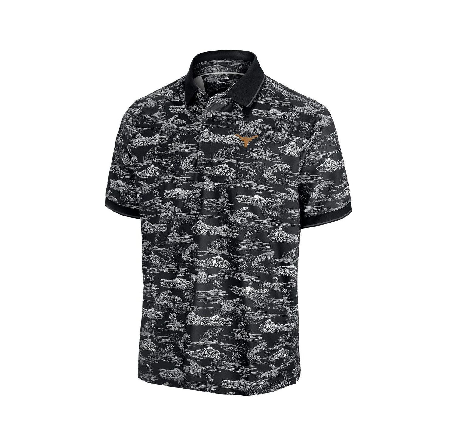 Men's Black Texas Longhorns Sport Bay View IslandZone Polo Shirt