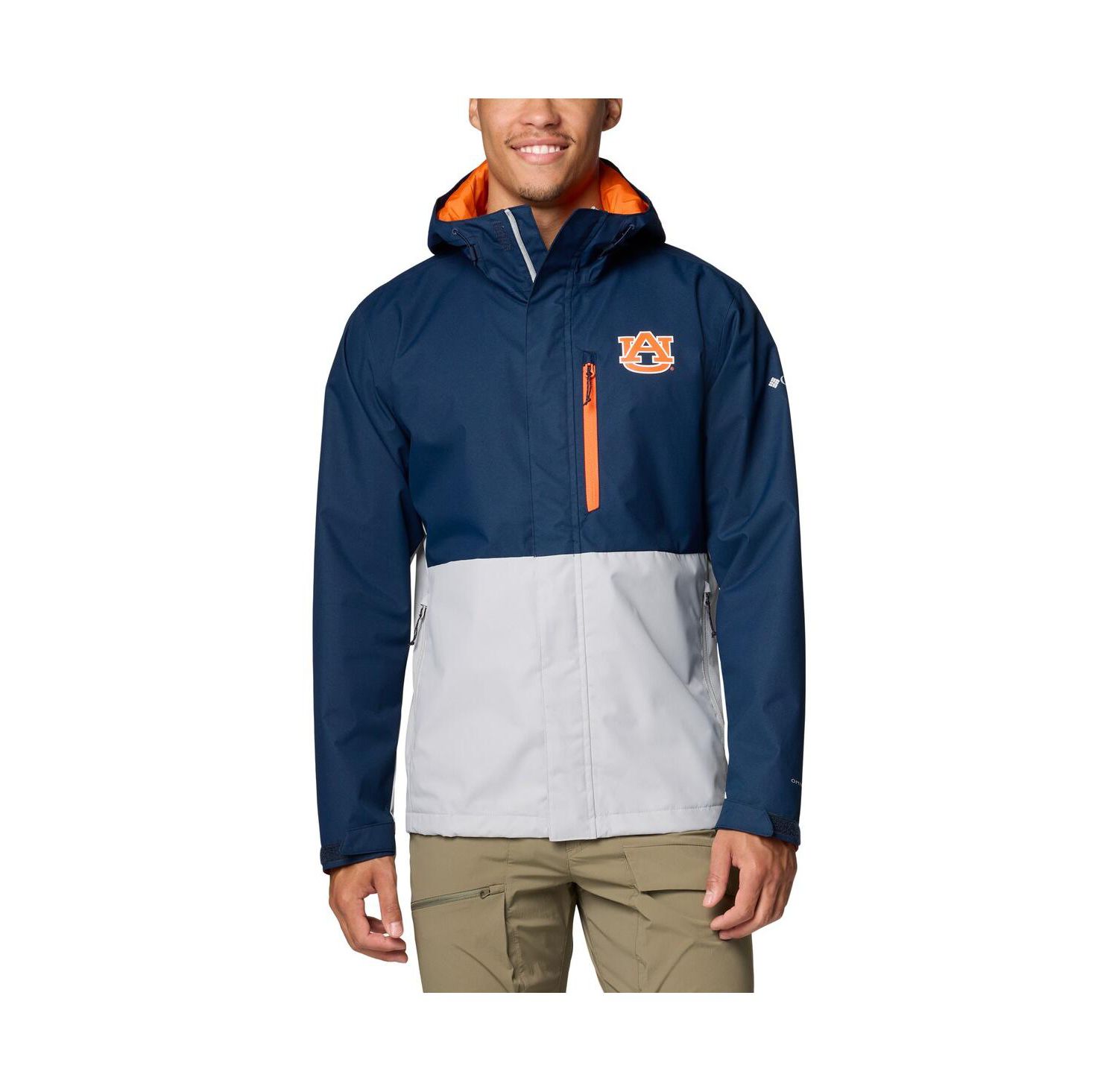 Men's Navy Auburn Tigers Field Bound Omni-Tech Full-Zip Jacket