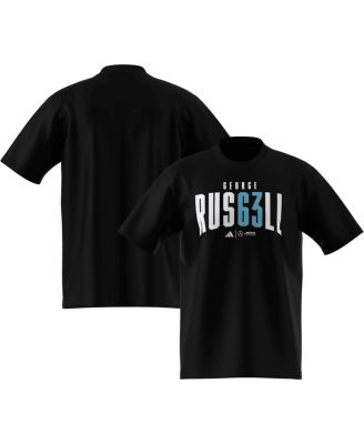 adidas - Men's George Russell Black Mercedes-AMG Petronas F1 Team Driver Wear T-Shirt