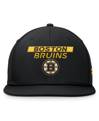 Men's Black Boston Bruins Authentic Pro Prime Snapback Hat