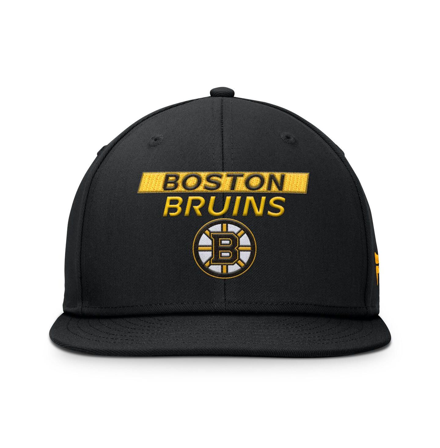 Мужская кепка Fanatics Black Boston Bruins Authentic Pro Prime Snapback Hat — фото 2
