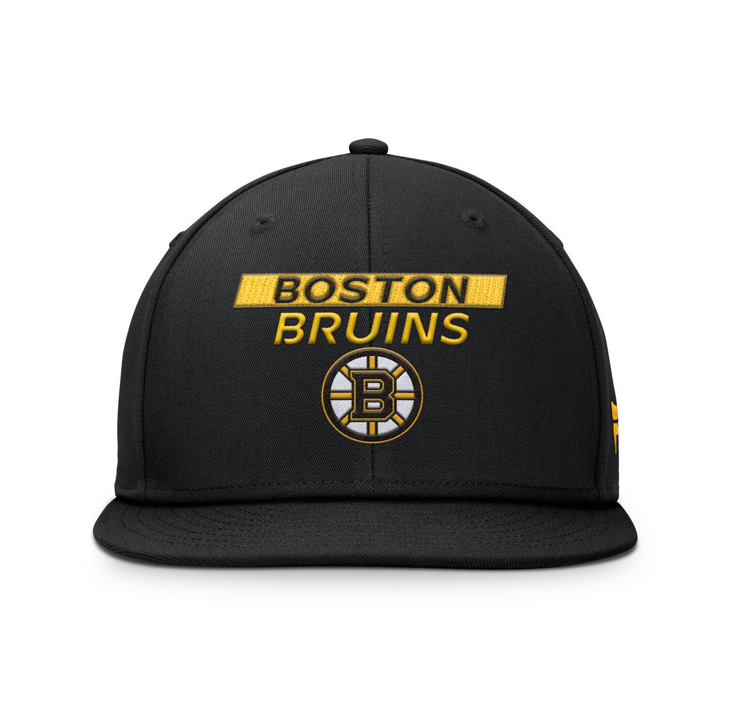 Men's Black Boston Bruins Authentic Pro Prime Snapback Hat