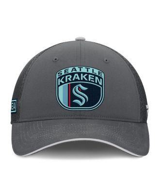 Men's Gray Seattle Kraken Authentic Pro Home Ice Trucker Adjustable Hat