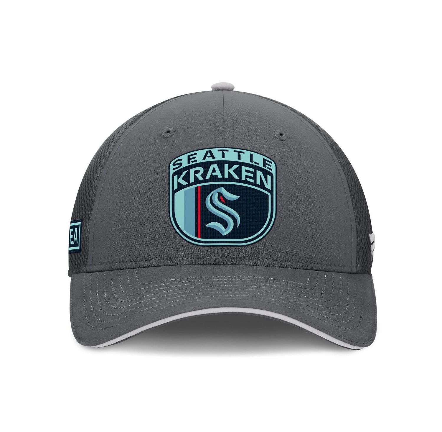 Men's Gray Seattle Kraken Authentic Pro Home Ice Trucker Adjustable Hat