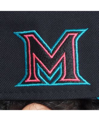 Men's Black Miami Marlins 2025 City Connect Performance Fitted Hat