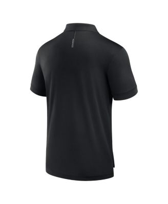 Men's Black Las Vegas Raiders Front Office Move Mono Polo Shirt